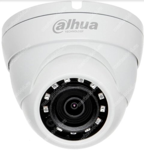 Микрокамеры - Камера видеонаблюдения Dahua DH-HAC-HDW1220MP-0280B белый, купить в Москве