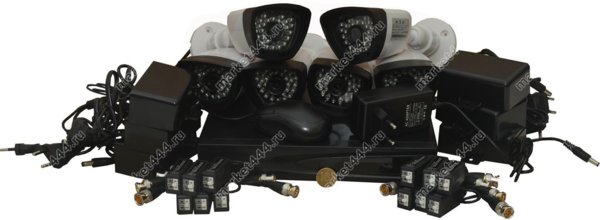 Комплекты видеонаблюдения - Комплект AHD видеонаблюдения SmartAVS 1006 AHD kit, купить в Москве