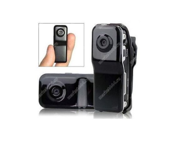 Камеры видеонаблюдения - Мини видеокамера MD80 SE (корпус металл) с датчиком звука и возможностью записи от сети, купить в Москве