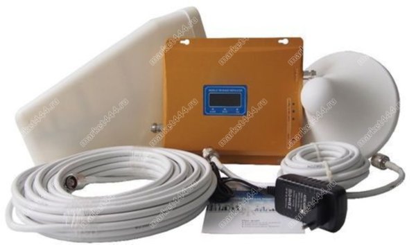 Усилитель сигнала Power Signal 900/1800 MHz (для 2G, 3G, 4G), кабель 15 м.